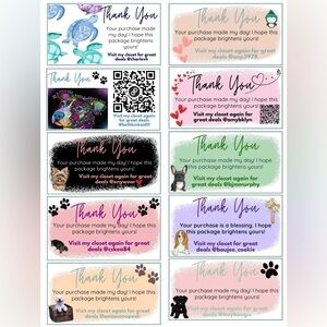 Customized Thank You Cards (100), Handmade